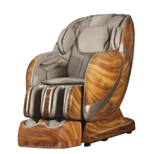 Wood Grain Appearance Design Full Body 4D Zero Gravity SL track High End Home Massage Chairs