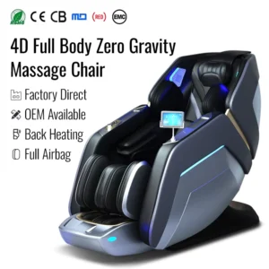 YJ L36 4D Zero Gravity Massage Chair Full Body Foot Roller Hot Compress 135cm SL Rail Intelligent Voice Control Factory Direct