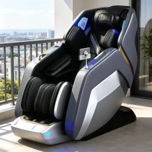 YJ L36 Luxury Home Foldable Massage Chair with 135cm SL Rail Full Body Thai Stretching and Lumbar Heating