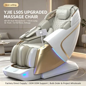 YJ L50S 4D 3D Dual Core Massage Chair Supplier Full Body SL Track Zero Gravity Recliner for Office