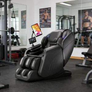 Yijie New Model 4D Massaging Office SL Track Full Body Massage Chair with Heated Calf Foot and Arm Massage for Gym