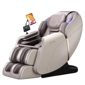 Zero Gravity Acupressure Massage Chair Made of PU Leather Portable Hot Compress Vibration Full Body Care