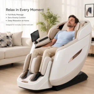 Zero Gravity Body Massager Chair Full Body 5D Luxury Electric SL Track Shiatsu Massage Chair