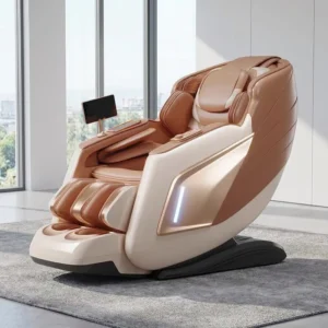 Zero Gravity Electric Full Body Recliner Professional Massage Chair Human Touch Luxury White