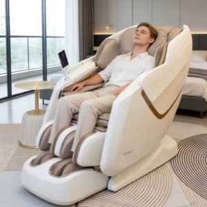 Zero Gravity Full Body Massage Chair 11 Techniques 9 Auto Programs Space Saving Home & Office Use