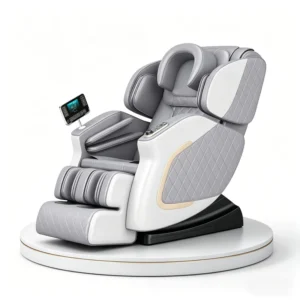Zero Gravity Full Body Massage Chair Intelligent Voice Control 4D Manipulator LCD Hot Compress Timing Control Massage