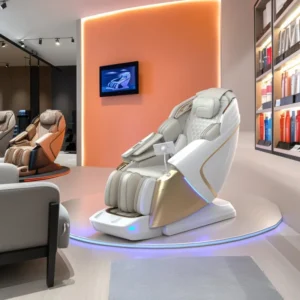 Zero Gravity Full Body Massage Chair with Heated Leather Therapy
