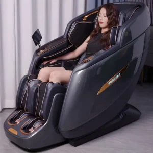 Zero Gravity Luxurious Home and Office Use Electric Full Body Shiatsu Recliner Large Size Cabin Massage Chair