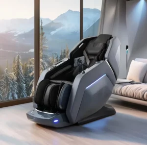Zero Gravity Luxury 4D SL Track Full Body Shiatsu Dual Core Massage Chair for Home Office Professional