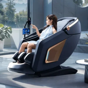 Zero Gravity Massage Chair Shiatsu Recliner with PU Leather and Heating System