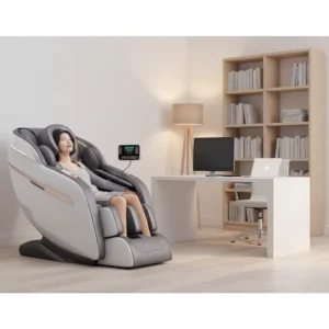Zero Gravity Massage Chair with Shiatsu Foot Spa and Full Body Massage ABS+PU Leather
