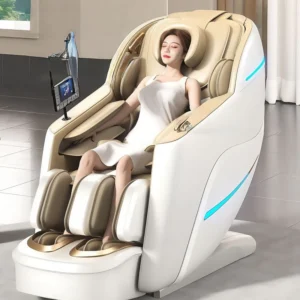 Zero Gravity Sleep Pod Massage Chair 3D SL Track Full Body Airbag Shiatsu Neck to Thighs Calf SPA Heating Smart Voice Bluetooth