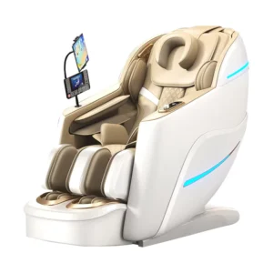 Zero Gravity Sleep Pod Massage Chair 3D SL Track Full Body Airbag Shiatsu for Neck Thighs Calf SPA Heating Smart Voice Bluetooth