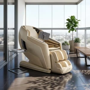 Zero Wall Electric Massage Chair Space Saving SL Track Full Body Recliner for Small Apartments