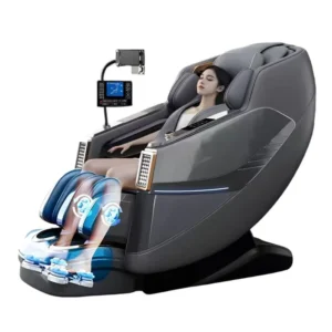 Zhipin Full Body 4D 3D Shiatsu Zero Gravity PU Leather Foldable Massage Chair with Lumbar Heat Space Saving Design