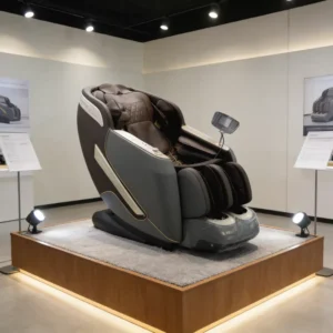 Zhipin Multifunctional Automatic Robotic 3D PU Leather Zero Gravity Full Body Stretch Dual Core SL Track Massage Chair