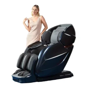 Zhouqi Electric Zero Gravity Leather Massage Chair Home Automatic Full Body Airbags Heating Bluetooth for Arm Hand Waist